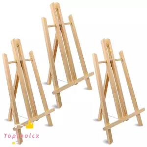 TOPTOOLCX 30cm / 40cm / 50cm Giá vẽ gỗ, Giá đỡ để bàn nhẹ có thể điều chỉnh, Cung cấp nghệ thuật Giá đỡ trưng bày tranh di động có thể gập lại Nghệ sĩ sinh viên