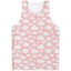 Clouds 3D Tank Top Unisex, Áo thun thường ngày không tay mùa hè, Áo Vest Harajuku đơn giản thoáng khí mềm mại