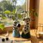 Bình nghệ thuật DONOVANQQ, Bình động vật sắp xếp hoa Vinyl, Sáng tạo trẻ trung Trang trí hiện đại Bình hươu cao cổ trang trí phòng khách