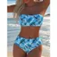 Bộ đồ Bikini Đồ bơi nữ hai mảnh Đồ bơi lá xanh gợi cảm
