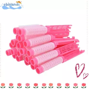 EBINLANDS 20 chiếc Que uốn tóc, Thanh uốn tóc chuyên nghiệp màu hồng, Bộ tạo kiểu tóc Máy uốn tóc cầm tay không chịu nhiệt bền bỉ Sử dụng tại Salon