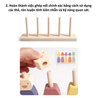 【BabyJoy】Đồ chơi phân loại và ghép hình Montessori,Quà tặng giáo dục mầm non,Đồ chơi giáo dục