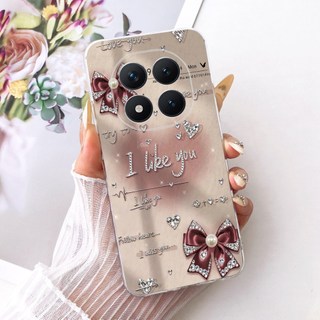 Dành Cho Xiaomi Redmi Note 15 Pro 5G 4G Vỏ Hoa Phong Cách Mới Mềm Mại Silicon TPU Ốp Lưng Cho Redmi Note 15 Pro Vỏ Điện Thoại Toàn Cầu