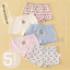 Bộ 5 Món, Đồ Lót Nữ, Sử Dụng Chất Liệu Cotton Nguyên Chất Cấp A, Nhẹ, Thoáng Khí, Thoải Mái, Thích Hợp Cho Mặc Mùa Hè.