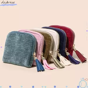 Trang sức du lịch DAYBRAKE, Dụng cụ sắp xếp trang sức Mini có dây kéo tua rua, Túi đựng đồ trang sức có ngăn đựng nhẫn, vòng tay & vòng tay