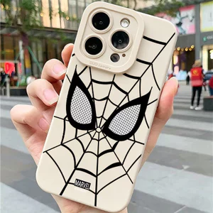 Ốp lưng iPhone chống sốc bằng silicon mềm có camera mắt nhện - iP 7/8/X/XS/XR/11/12/13/14/15/16/17/Plus/Air/Pro/Max