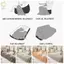 Khăn choàng sofa ROLY, Chăn đi văng thân thiện với da in hai mặt, Vỏ bọc ghế sofa vải Chenille tự nhiên chống trượt