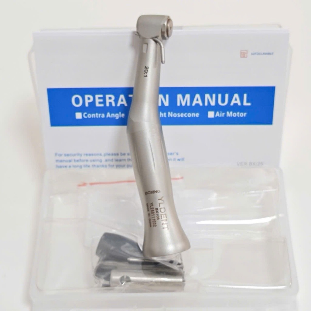 Đầu cong YLDENT cắm implant 20:1 có đèn, không đèn - Tay khoan cắm implant YLDENT - (Xuất VAT)