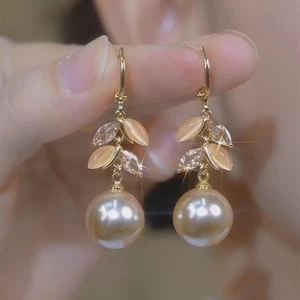 Bông Tai Ngọc Trai Zircon Dài Sang Trọng Thời Trang Sang Trọng Tất Cả Trận Đấu Bông Tai Sửa Đổi Hình Mặt Bông Tai Nữ GL9N