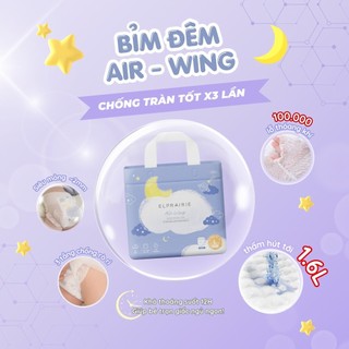 Combo 4 Tã/Bỉm Quần ELPRAIRIE Air Wing Hàn Quốc Size XXL 22 Miếng Khô Thoáng Mềm Nhẹ, Thấm Hút Vượt Trội, Chống Tràn