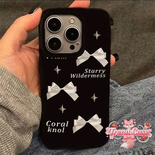 Ốp Lưng IPhone 13 15 11 17 16 12 14 ProMax  Nơ vải bóng mượt 7 8Plus XR X XS Max