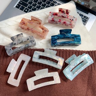 Kovoi / Kích Thước Lớn Acrylic Kẹp Pháp Retro Tóc Phụ Kiện Tóc Mặt Sau Đầu Tấm Tóc Cao Cấp Cá Mập Kẹp