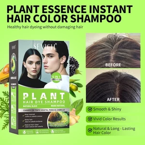 SEVICH Thuốc nhuộm tóc Dầu gội Vỏ tóc màu xám Tinh chất thảo dược Dầu gội nhuộm tóc mềm mại