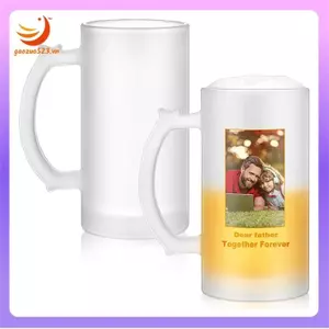 Cốc Bia 16 Oz Mờ 2 Chiếc Trống Thăng Hoa Cá Tính Tazas Para Cho Quà Tặng Rót Cốc Thủy Tinh Có Thể Ảnh Văn Bản