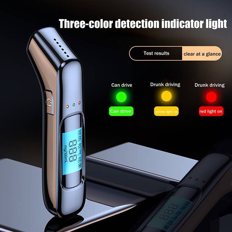 NS Máy kiểm tra cồn không tiếp xúc Độ chính xác cao Máy đo hơi thở Aeter USB Màn hình LCD có thể sạc lại Kỹ thuật số Máy dò cồn di động NS