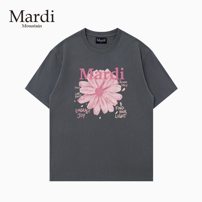 Mavdi Phong Cách Cổ Điển 2026 Xuân Hè Phong Cách Đen Trắng Cotton Nguyên Chất Áo Thun Nữ Tay Ngắn Thường Ngày Phù Hợp Với