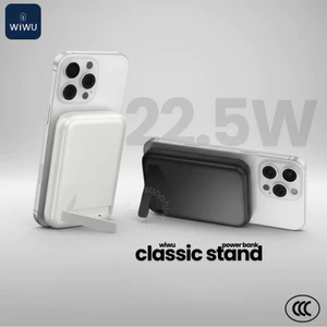 Pin Sạc Dự Phòng 10000mAh WIWU Wi-P064 Classic - Sạc Không Dây Magnetic 15W, Sạc Nhanh 22.5W, Đạt Chuẩn CCC