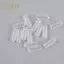 PNPIA- 200 CÁI Kích thước trung bình bên trong 3,5 mm Đầu cao su trong suốt cho cuối 4mm Kim loại s để bảo vệ khỏi bị tổn thương, đầu dây buộc tóc