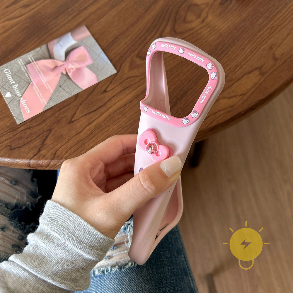 Phone Case For iPhone 17 Pro Max 16 15 TPU Butterfly Bowknot Kitty Expression Soft Aesthetic Korean Cute