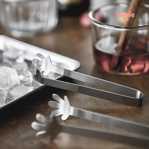 Kẹp đá mini bằng thép không gỉ, kẹp đồ nướng tại nhà, kẹp thực phẩm, dày dặn, đa chức năng.