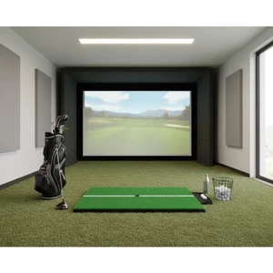 Đệm Golf Di Động Với Đường Căn Chỉnh Đế Chống Trơn Trượt Thiết Bị Thể Thao Đệm Turf Cho Gia Đình