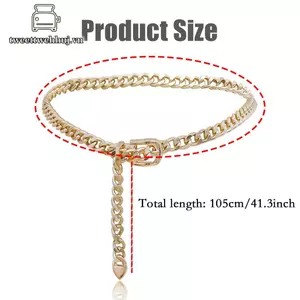 Nhíp 1 Dây Xích Nữ Dây Xích Kim Loại Dây Xích Thắt Lưng Đầm Thắt Lưng Kim Loại Có Thể Điều Chỉnh VN