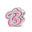 26 Màu Hồng Barbie Chữ Tiếng Anh Dây Hạt Lỗ Lớn, Hạt Hợp Kim Mới, Phụ Kiện Trang Sức DIY Hai Mặt, Vòng Tay