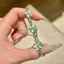 Vòng tay may mắn cỏ ba lá Opal bốn lá phong cách mới, Aoya Star Wish, Thời trang phù hợp, Quà tặng cho bạn gái