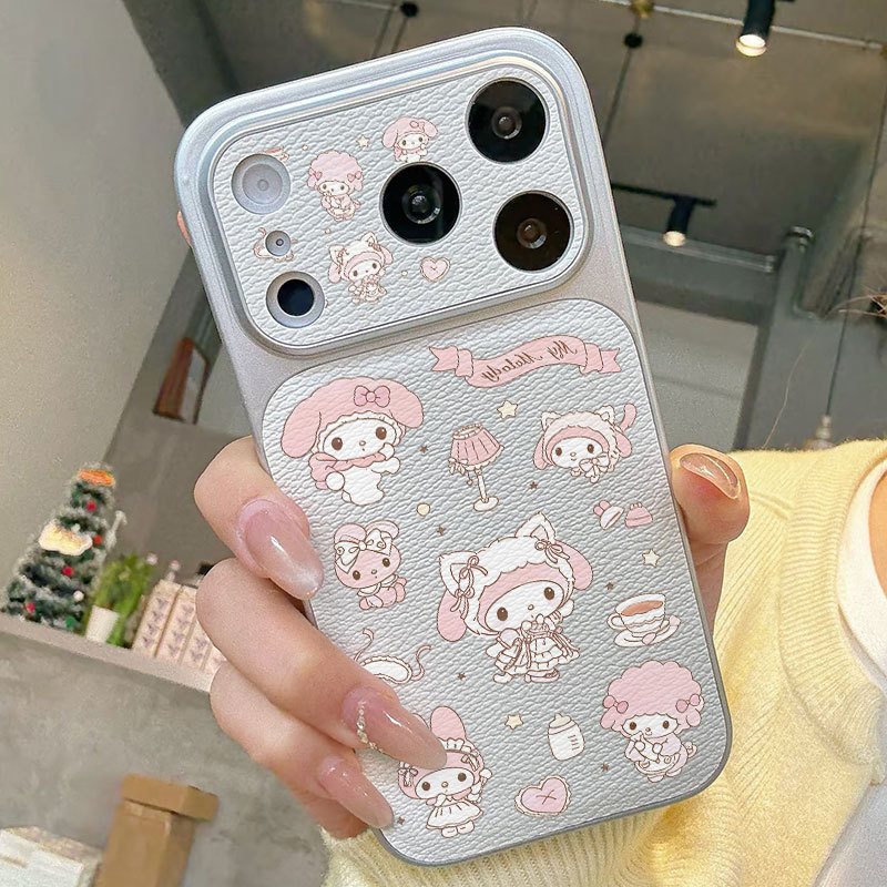 Ốp lưng iPhone Mạ họa tiết da Họa tiết giai điệu iP 17 16 15 14 13 12 11 Pro Max Plus Max