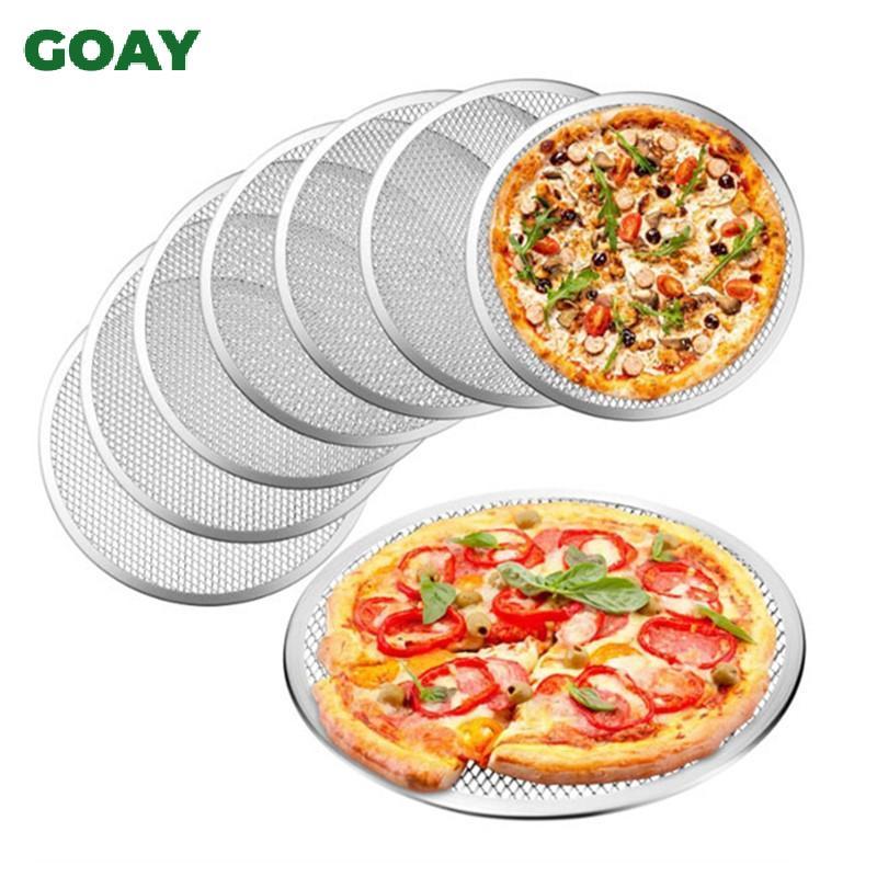 GOAY Nhôm Pizza Chảo Lưới Non Sti Khay Nướng Bánh 14 Inch Màn Hình Nhẹ Cho Vỏ Pizza giòn Trong Nhà Hàng Nhà Bếp VN