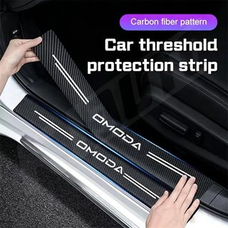 Omoda Cửa Ô Tô Sill Bảo Vệ Chống Trầy Xước Cửa Ngưỡng Thảm Scuff Tấm Tự Động Bàn Đạp Cửa Bảo Vệ Miếng Dán Cho Chery Omoda C5 E5 S5 C9 Phụ Kiện Nội Thất
