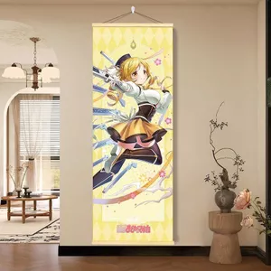 Cô Gái Ma Thuật Anime Hàng Hóa Tranh Madoka Shikame Yuan Xiaomei Yanba Mamei Cuộn Hai Chiều Tranh Trang Trí 5.29