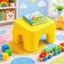Xốp Bước Phân Nhỏ Gọn Trẻ Em Bước Phân Đồ Nội Thất Trẻ Em Tròn Top Vòm Mở Để Sử Dụng Tại Nhà