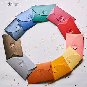 Phong bì DELMER Phong bì màu cổ điển nhỏ đầy màu sắc