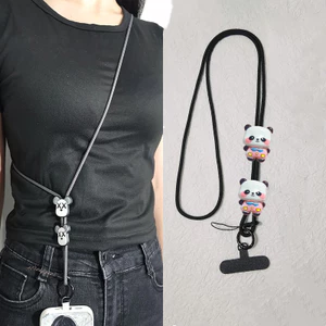 Dây buộc điện thoại di động gấu trúc dễ thương Dây điện thoại di động Dây đeo điện thoại Dây đeo chéo