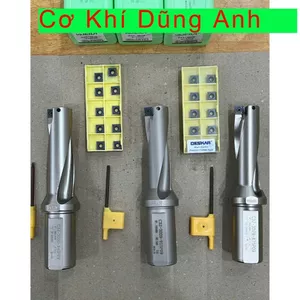 Mũi khoan CNC gắn mảnh hợp kim SP từ phi 14-40mm chiều dài 3D, khoan cực kì năng suất và tốt