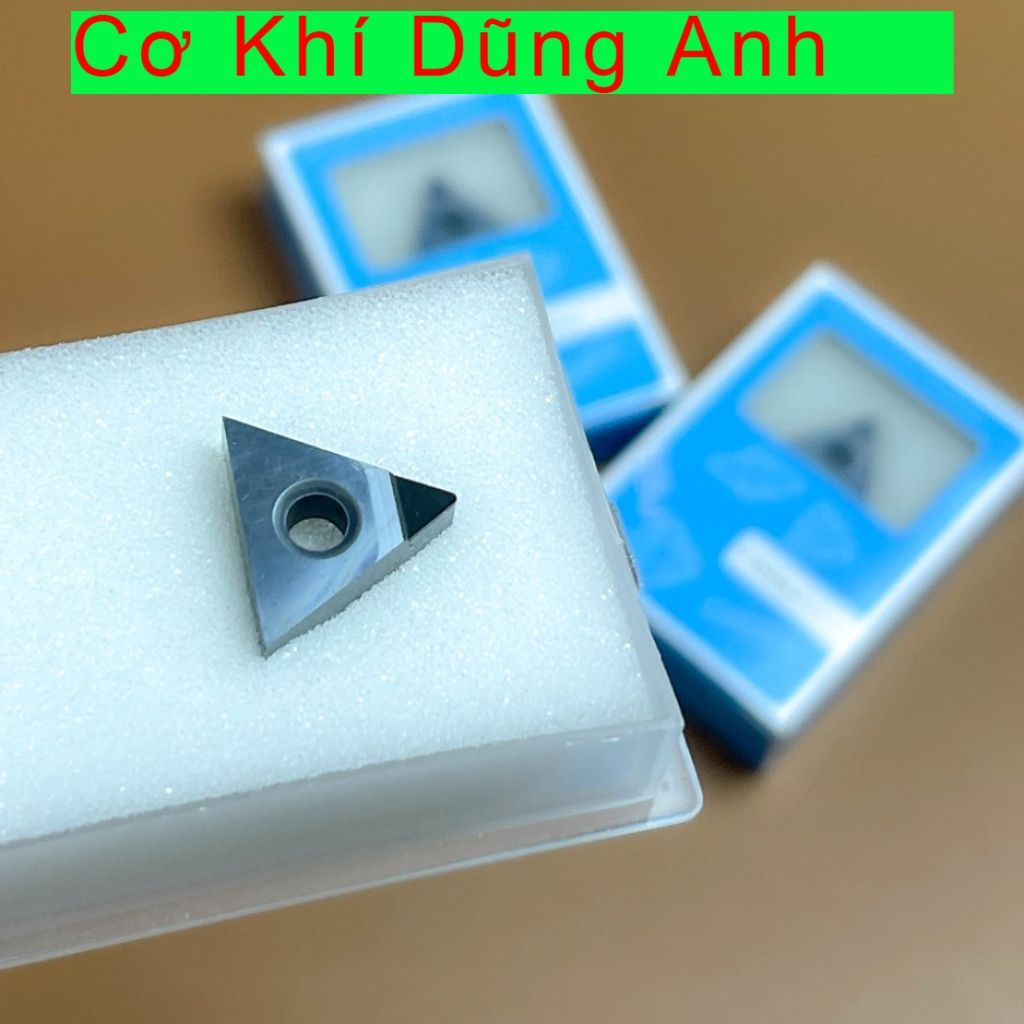 Mảnh chíp tiện PCD T16 TNMG160404 chạy tinh, bóng nhôm