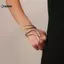 KUZHEN 2 Chiếc Punk Hình Rắn Vòng Tay Nhẫn Bộ Trang Sức Xoắn Ốc Rắn Mở Vòng Tay Ngón Tay Nữ Nam Tay Trang Sức HOT