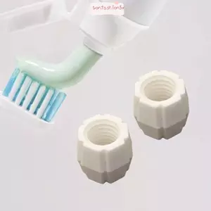 Máy ép kem đánh răng in hình ITRUMPET, Bộ chuyển đổi nạp kem đánh răng có thể tái sử dụng màu trắng, Thân thiện với du lịch Dễ dàng phân phối Thiết kế nhỏ gọn Bộ chuyển đổi ống kem đánh răng Phụ kiện phòng tắm