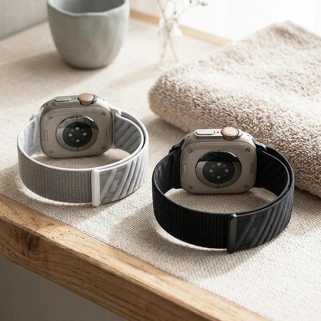 Dây đeo vòng Nylon tương thích cho Apple Watch Series 11 / 10 46mm 42mm Ultra3 / 2 / 1 49mm 45mm 44mm 41mm 40mm 9 8 7 6 SE3 5