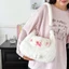 Túi xách nữ PYCOU, Túi đeo chéo Pom Pom Pom dễ thương sang trọng, Phim hoạt hình sáng tạo Túi đeo vai có dây kéo nhẹ Sử dụng văn phòng