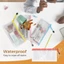 WANYEDI Lưới Dây Kéo Túi, Túi Đựng Bút PVC Chống Thấm Nước, Đa Năng Trong Suốt Dày Tổ Chức Văn Phòng Phẩm Học Sinh