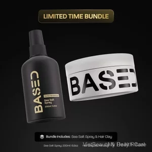 THBased Texture & Hold Duo: Bộ sản phẩm xịt tạo kiểu và sáp tạo kiểu tóc với muối biển - Xịt tạo độ phồng tự nhiên được