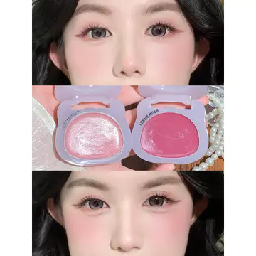 LEEMBER LEEMBER Rượu Vang Đỏ Lip Cheek Kem Đa Năng Son Môi Kem Blush Xám Hồng Hồng Màu Cà Phê Mới Y05Y06