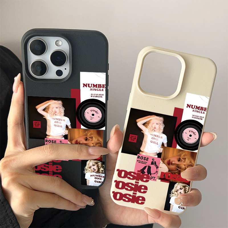 Ốp lưng cho iPhone 17 16 Pro Max 15 14 13 12 11 Rosé Rosie Photo Collage