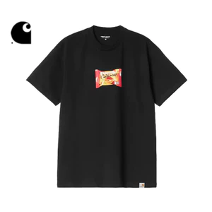 Chất Lượng Cao 200GSM Tay Ngắn Unisex Cổ Tròn Áo Thun Ăn Nhẹ Họa Tiết In size XS-3XL