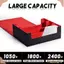 Hộp lưu trữ thẻ giao dịch CHEESELY, Giữ 1800 + Hộp đựng thẻ dung lượng lớn một tầng, Hộp đựng thẻ da PU bằng vải nhung mềm Phù hợp cho thẻ MTG, TCG, Yugion