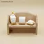 Bộ phụ kiện phòng tắm nhà búp bê SRVN 1 12 tỷ lệ 1 3 chiếc Giá đỡ bàn chải đánh răng Mini Mô hình giống như thật cho nhà chơi.