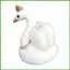 Thiên Nga Trắng Plushie Crown Swan Sang Trọng Thú Nhồi Bông Trắng Geese 11 Inch Plushie Có Vòng Cổ Mềm Mại Sang Trọng Gối wipqsvn
