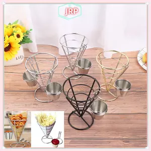 JRP 1 Chiếc Pháp Chiên Đứng Nón Giỏ Đựng Cho Khoai Tây Chiên Cá Và Khoai Tây Chiên Và Món Khai Vị JRP